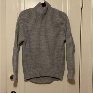 Gap Gray Oversize Turtleneck Sweater